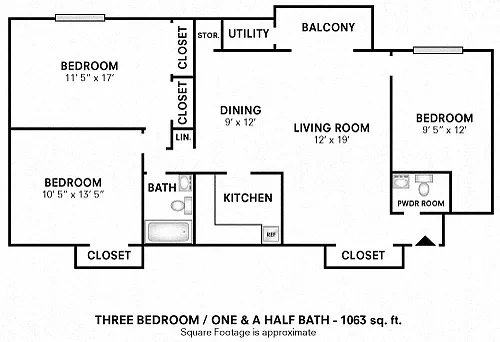 The Preserve at Owings Crossing Apartment Homes – Floor plan