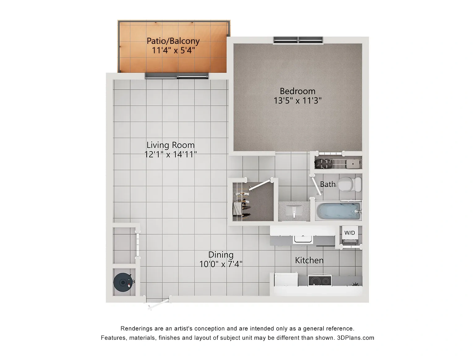 4120 at Palm Beach Gardens Apartments – Floor plan