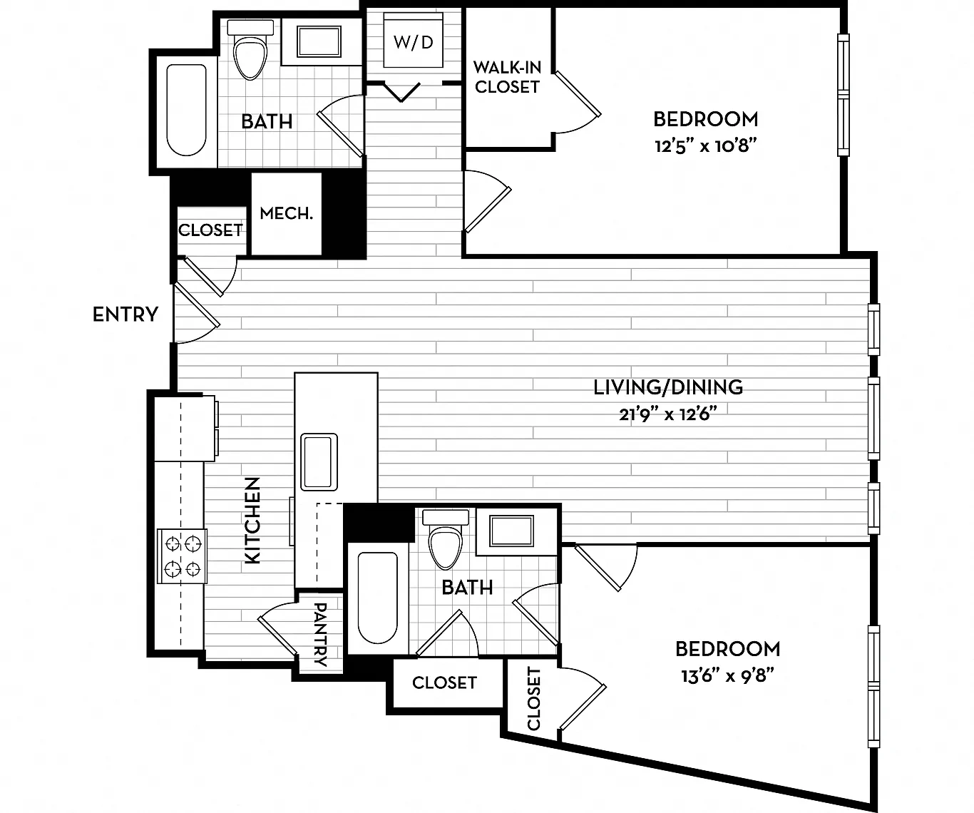 Malden Square Apartments – Floor plan