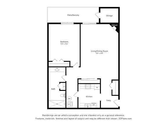 The Joliet at Lowry – Floor plan