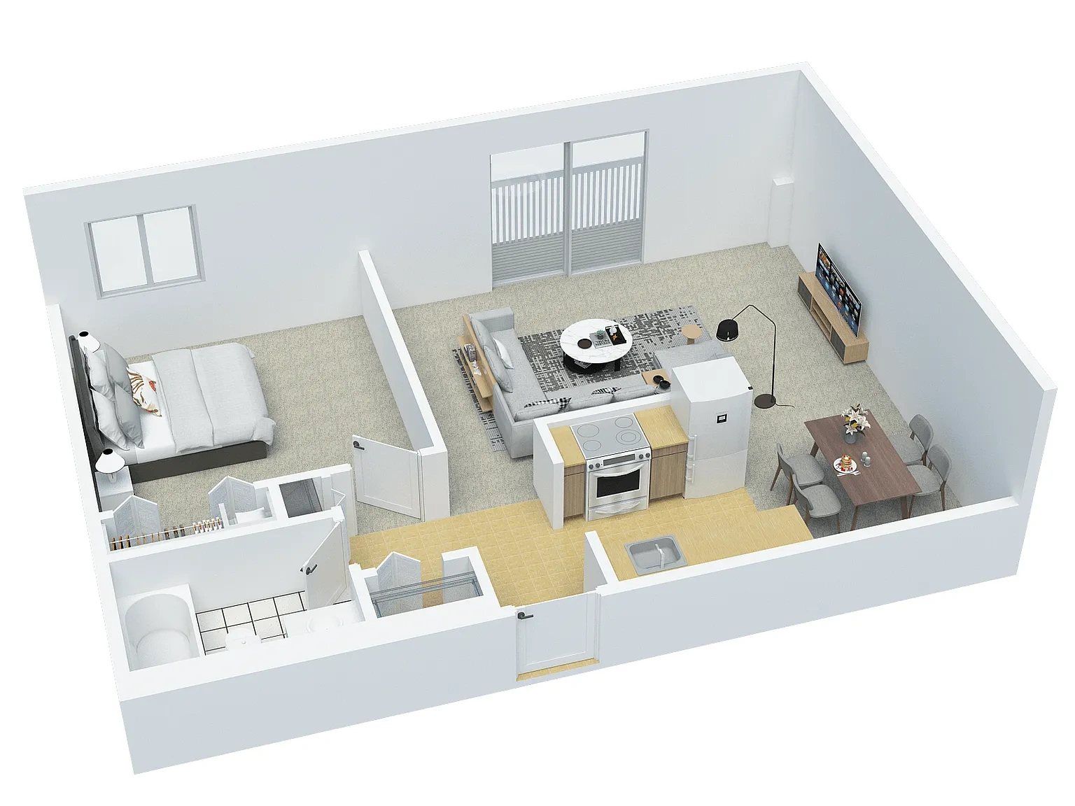 Bridlewood Apartments – 1 BD 1 BA type B