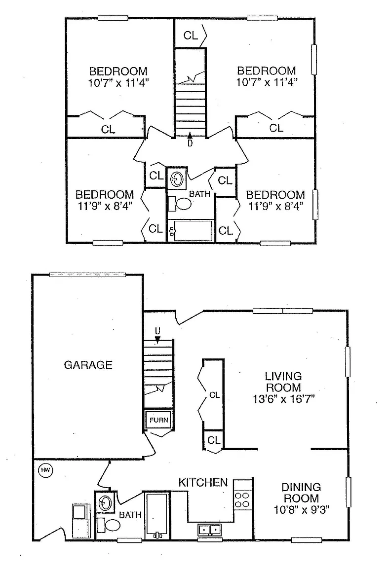 Beacon Place Apartments – 4 Bed 2 Bath! Duplex
