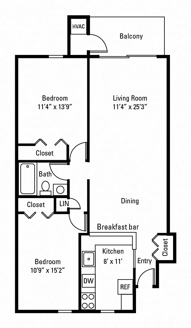 Nineteen North Apartments and Townhomes – Floor plan