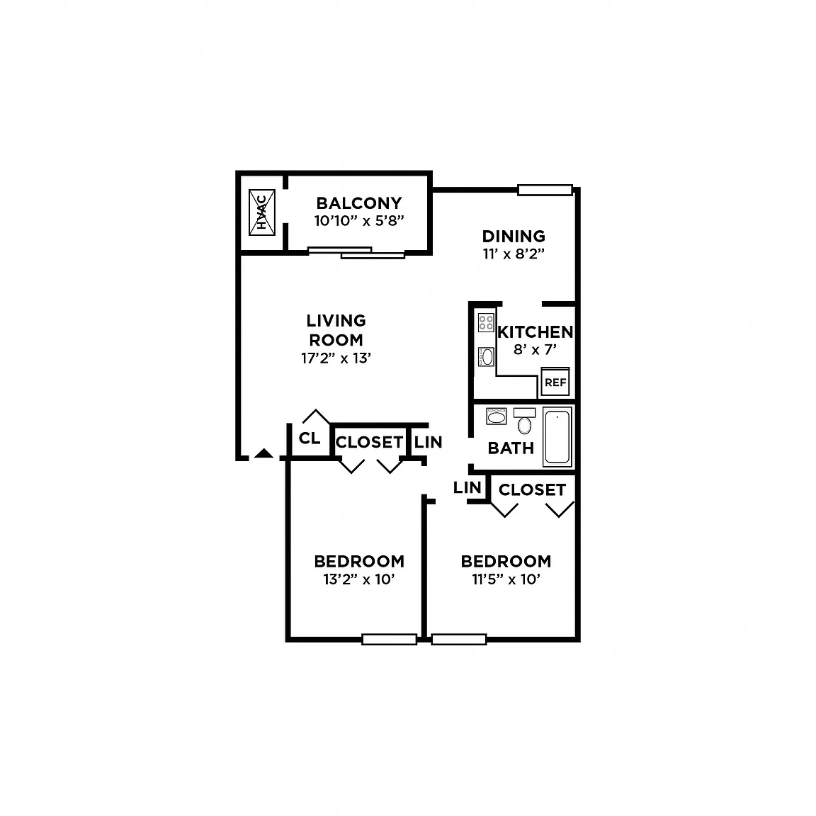 Seneca Bay Apartment Homes – Floor plan