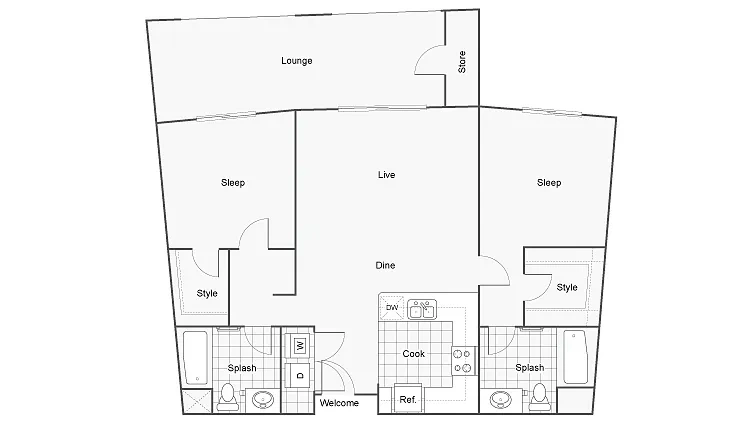 Arrive Mission Valley – Floor plan
