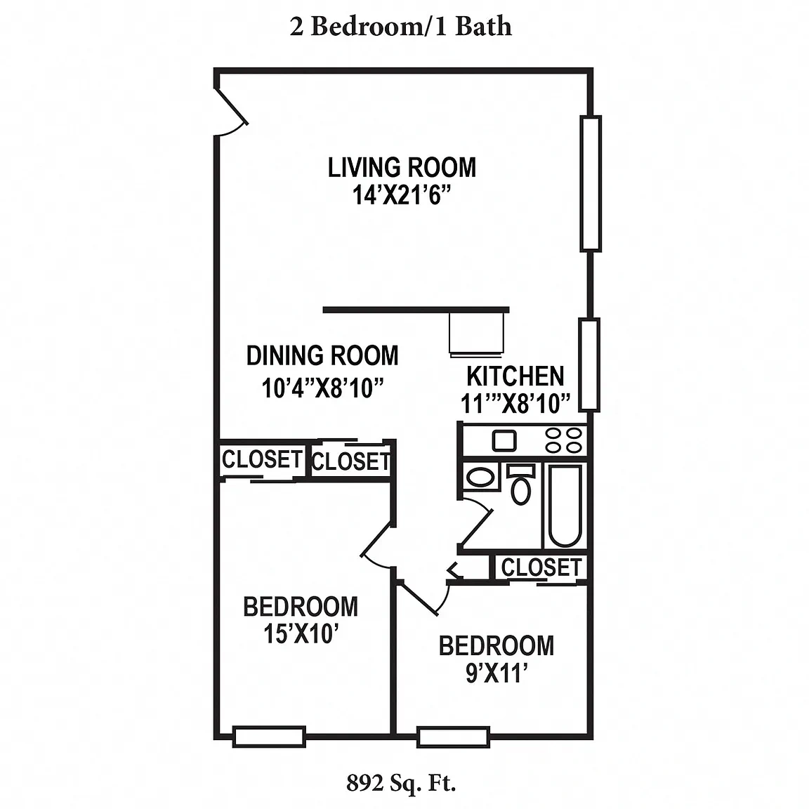 Crown Court Apartments – Floor plan
