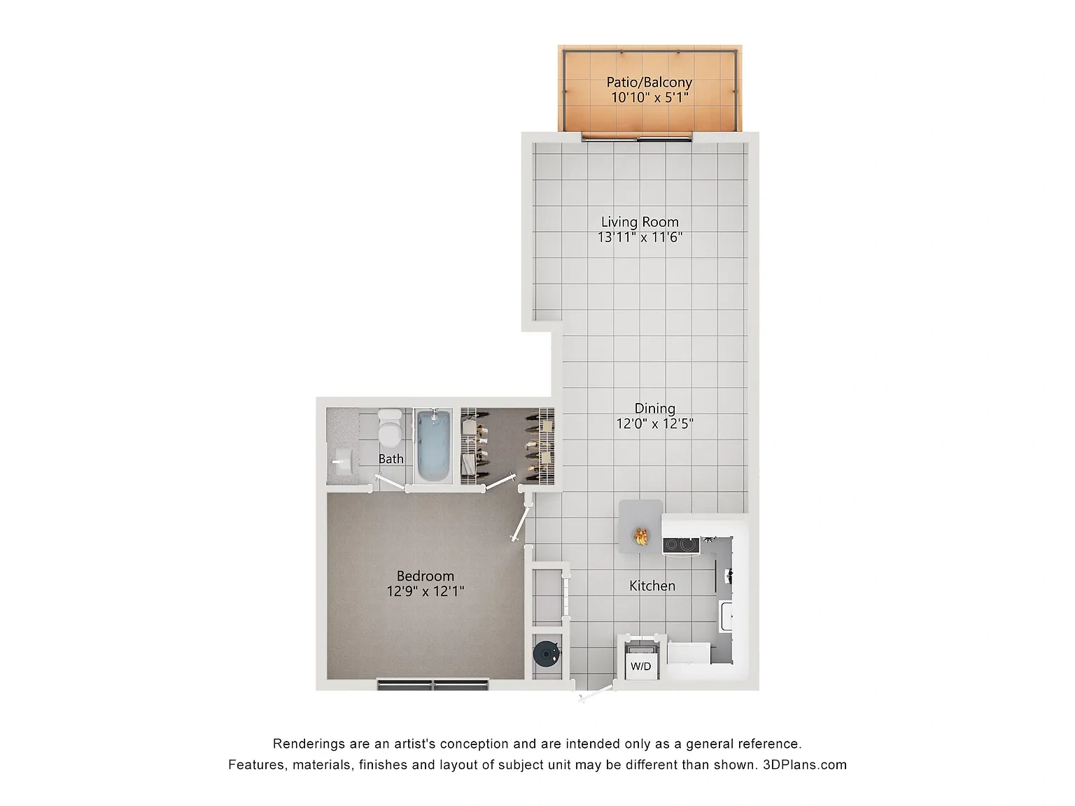 4120 at Palm Beach Gardens Apartments – Floor plan