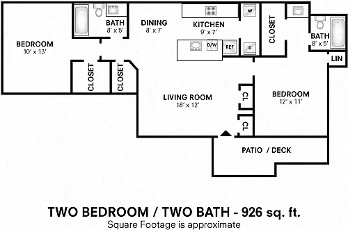 The Greens at Westgate Apartment Homes – Floor plan