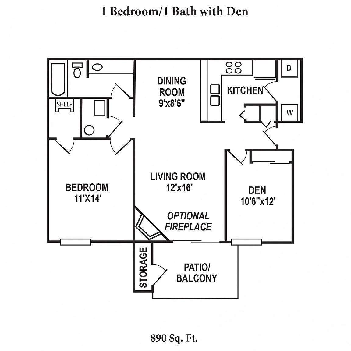 Deercross Apartments – Floor plan
