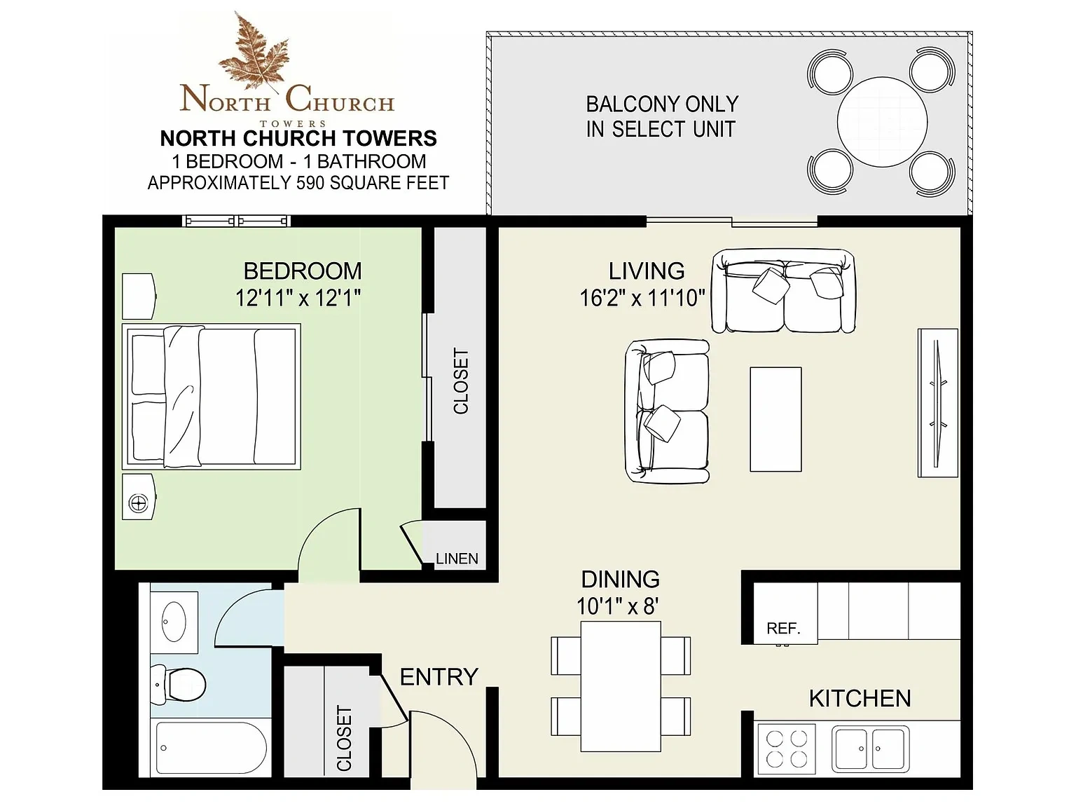 North Church Towers Apartments – Apartment
