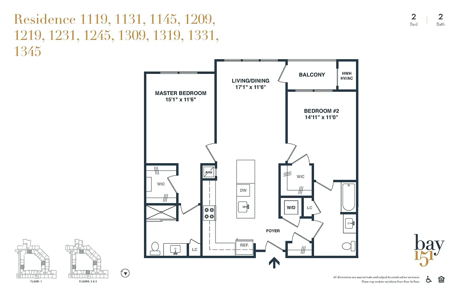Bay 151 – Floor plan