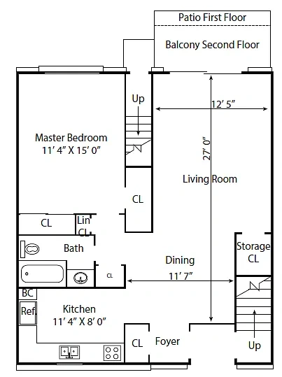 Village Green Apartments – Floor plan