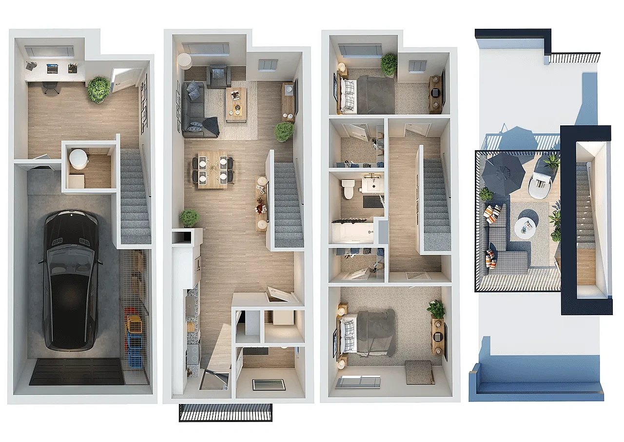 Park Lamont Apartments & Townhomes – Townhome C