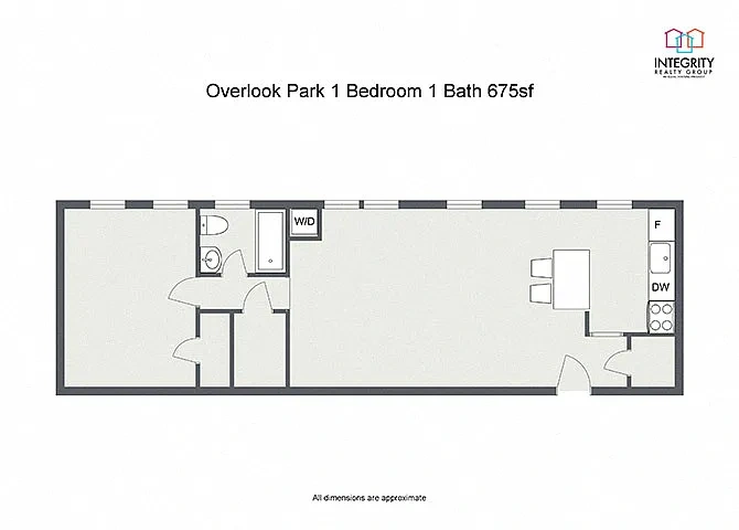 Integrity Cleveland Heights – Overlook Park 1 Bedroom 1 Bath A