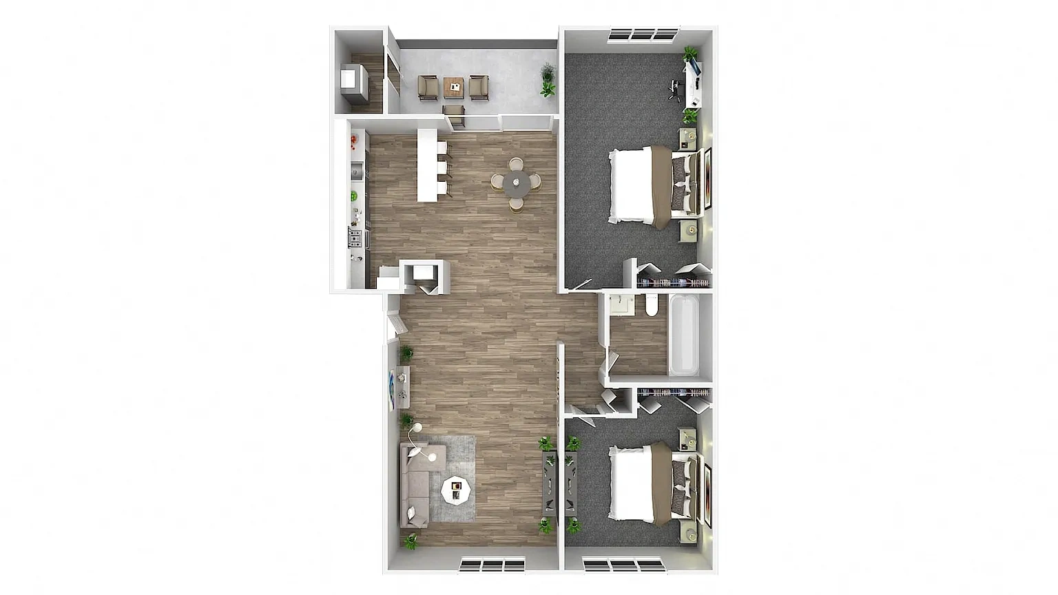 Oaks at Oxon Hill – Floor plan
