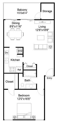 The Waverly on the Lake – Floor plan