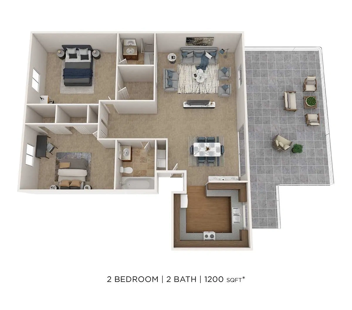 Park at Lake Magdalene Apartments and Townhomes – Floor plan