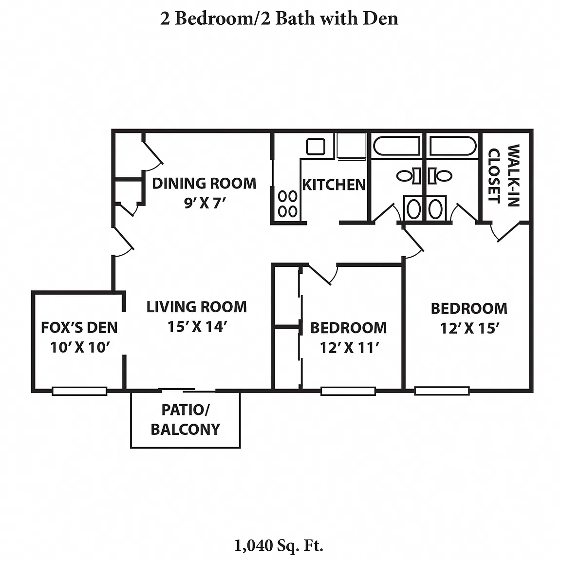 Fox Run Apartments – Floor plan