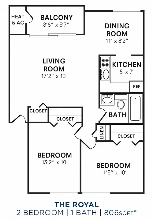 Charlesmont Apartment Homes – Floor plan