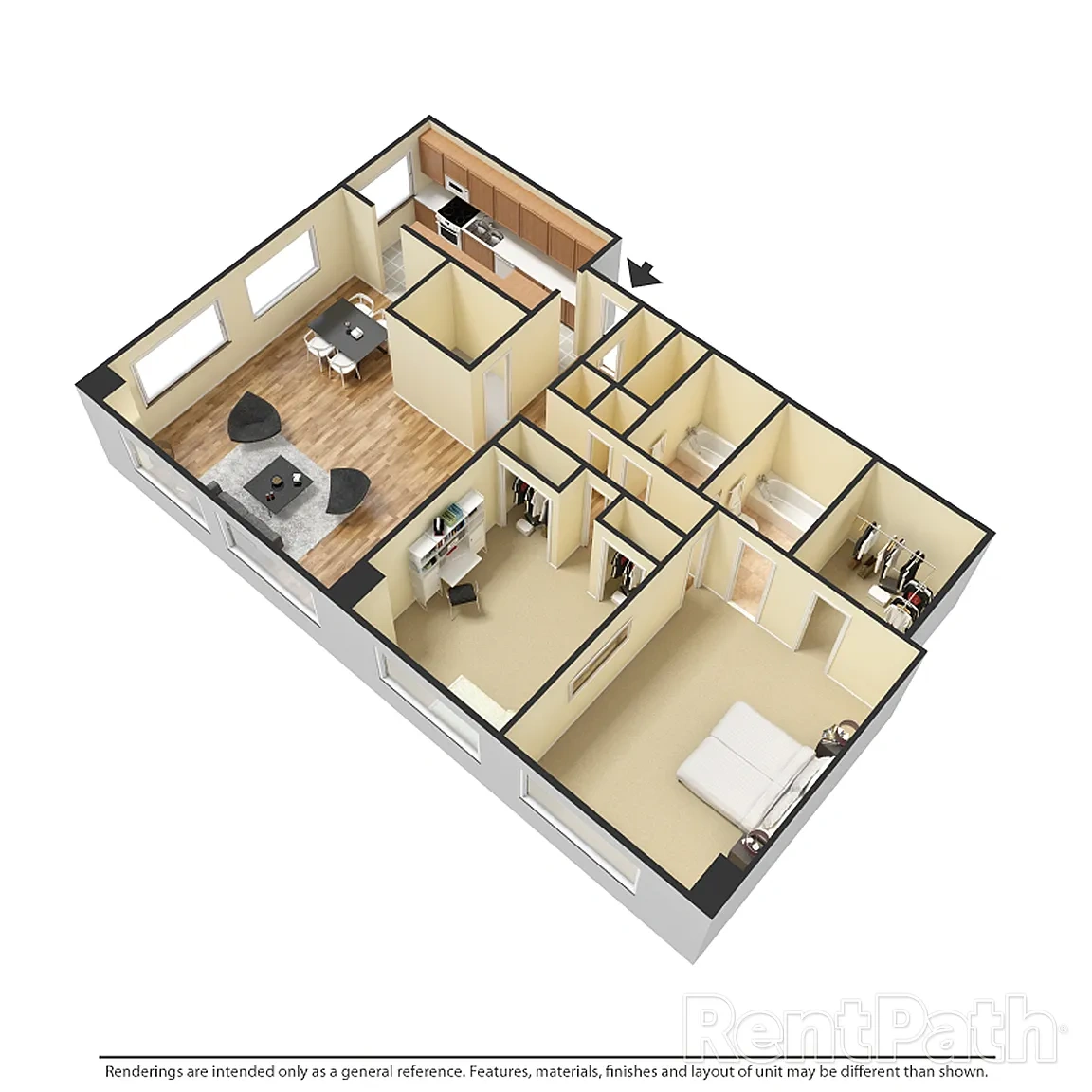 Marine Towers West – 202 - 2 Bdrm, 2 Bath