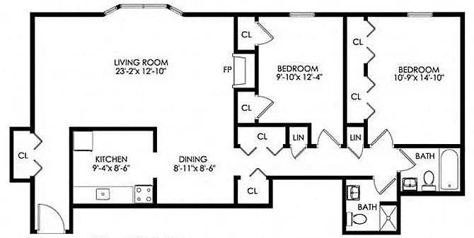Oxford Court – 2 Bedroom