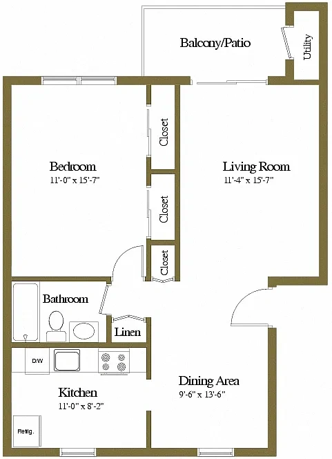 Liberty Gardens Apartments – Floor plan