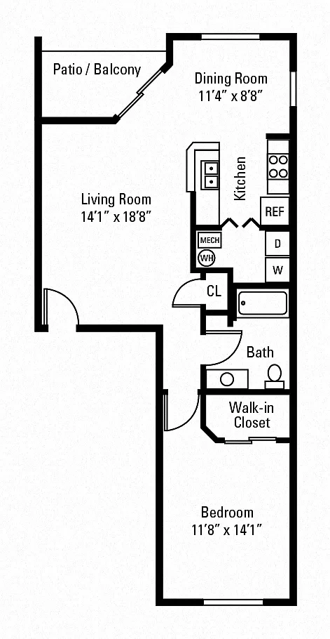 The Woods at Polaris Parkway Apartment Homes – Floor plan