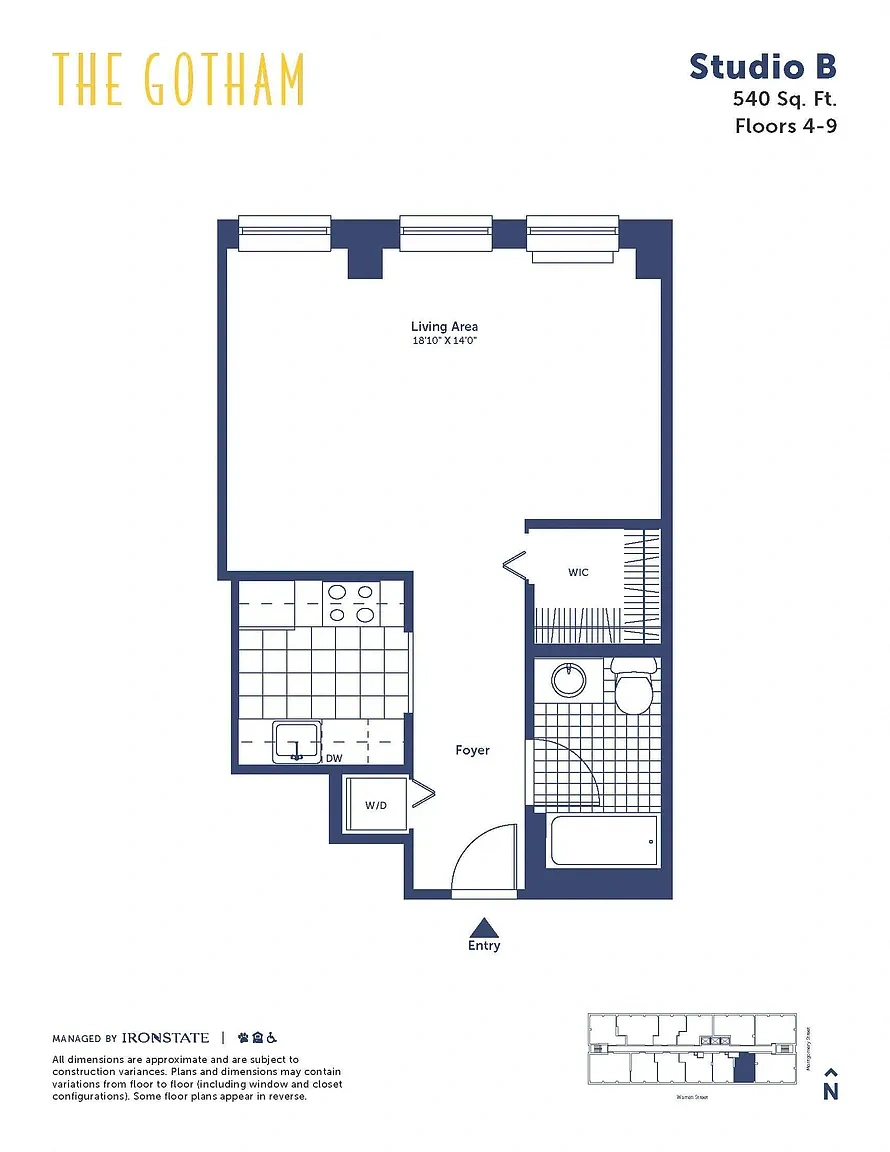 The Gotham – Floor plan