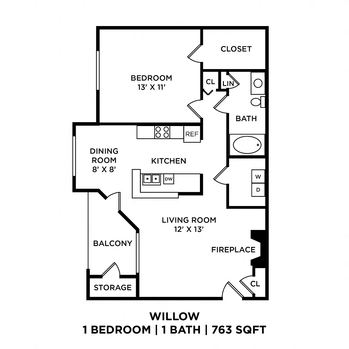 Park Laureate Apartment Homes – Floor plan