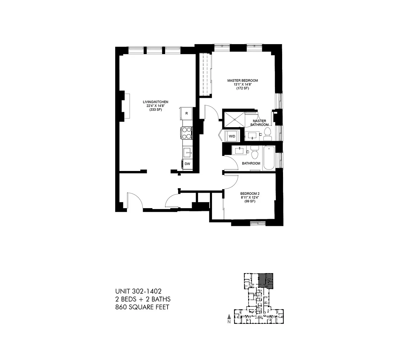 Park Heights by the Lake Apartments – Floor plan