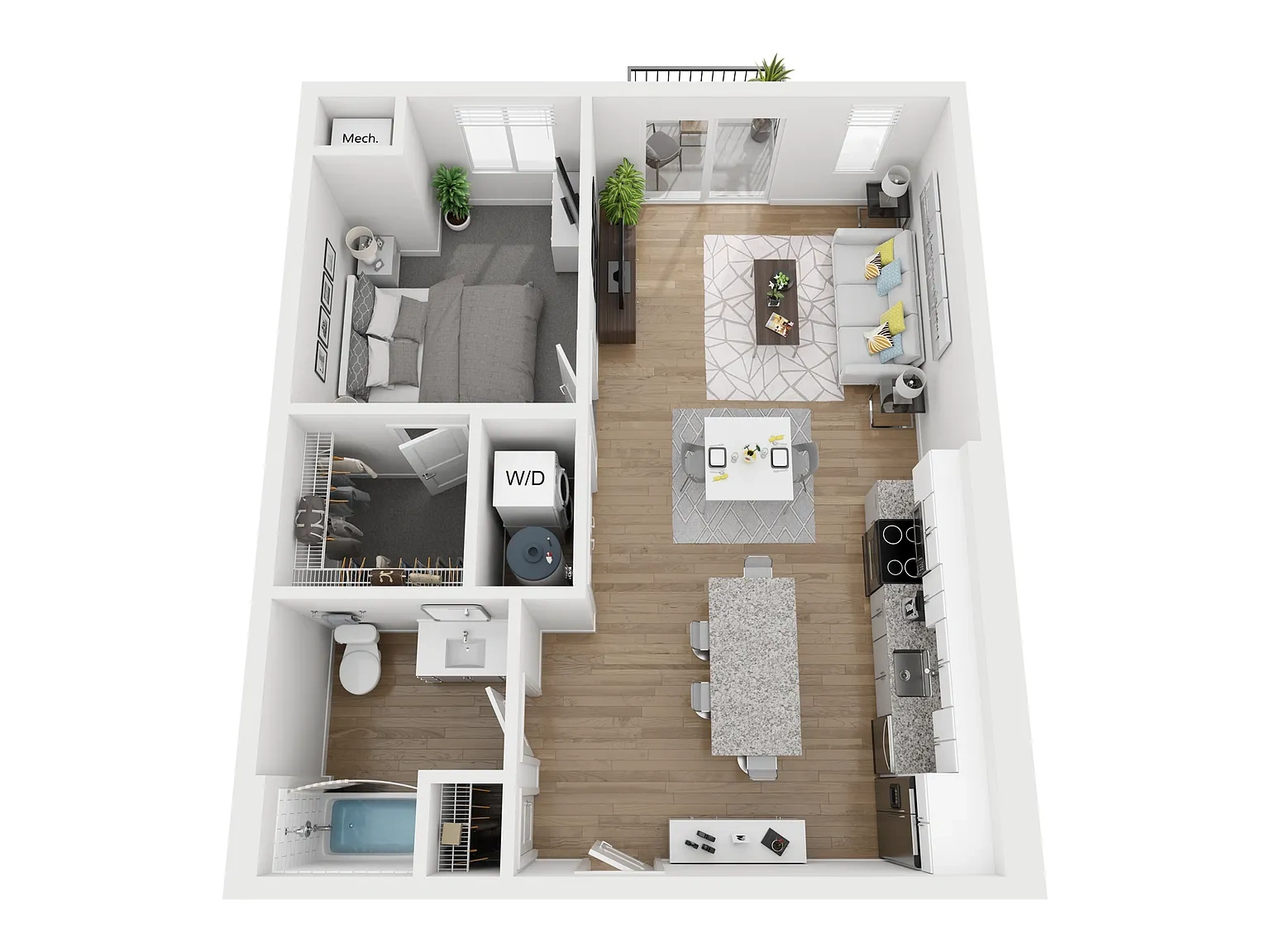 The Monroe – 1 Bed 1 Bath