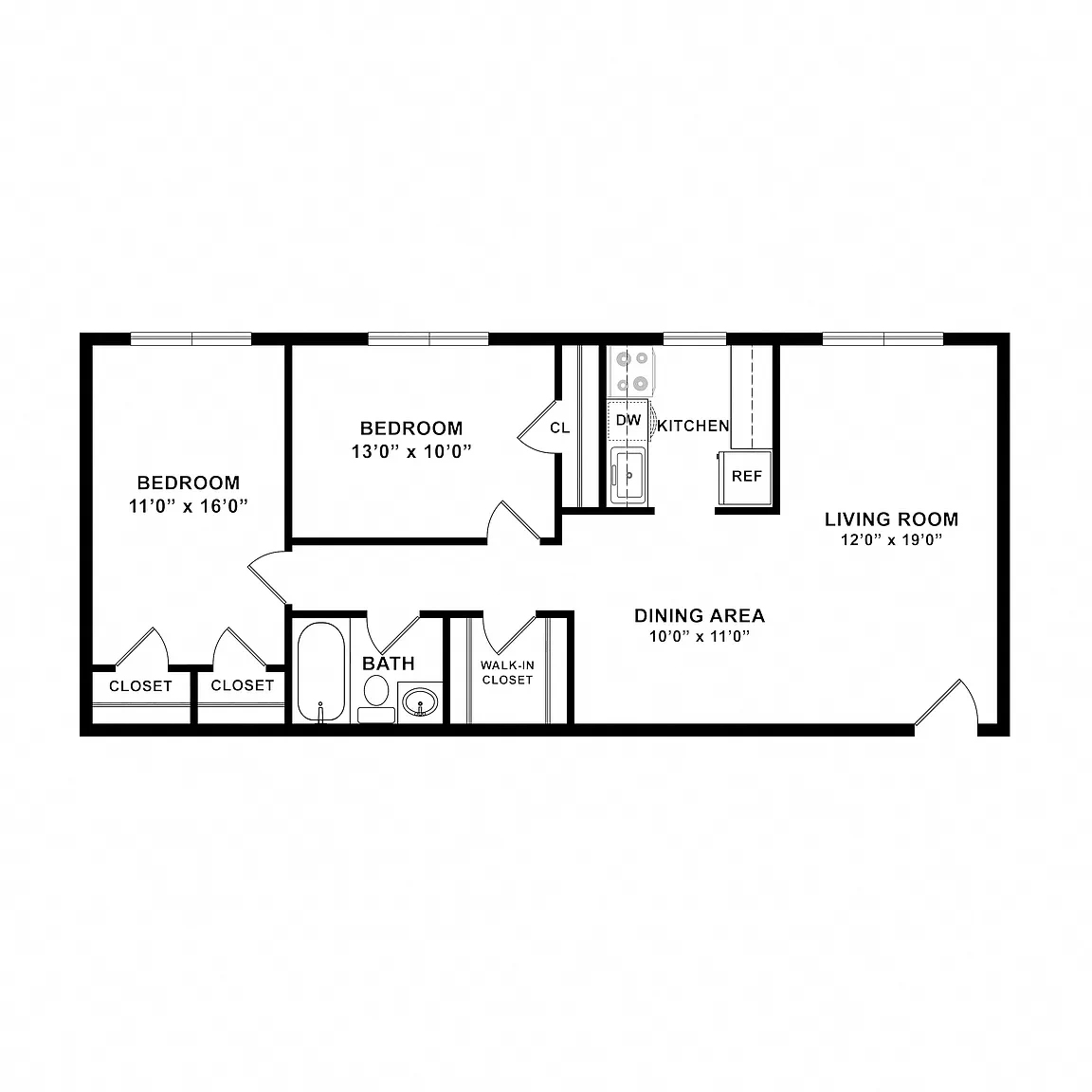 Overlook Apartments – Floor plan