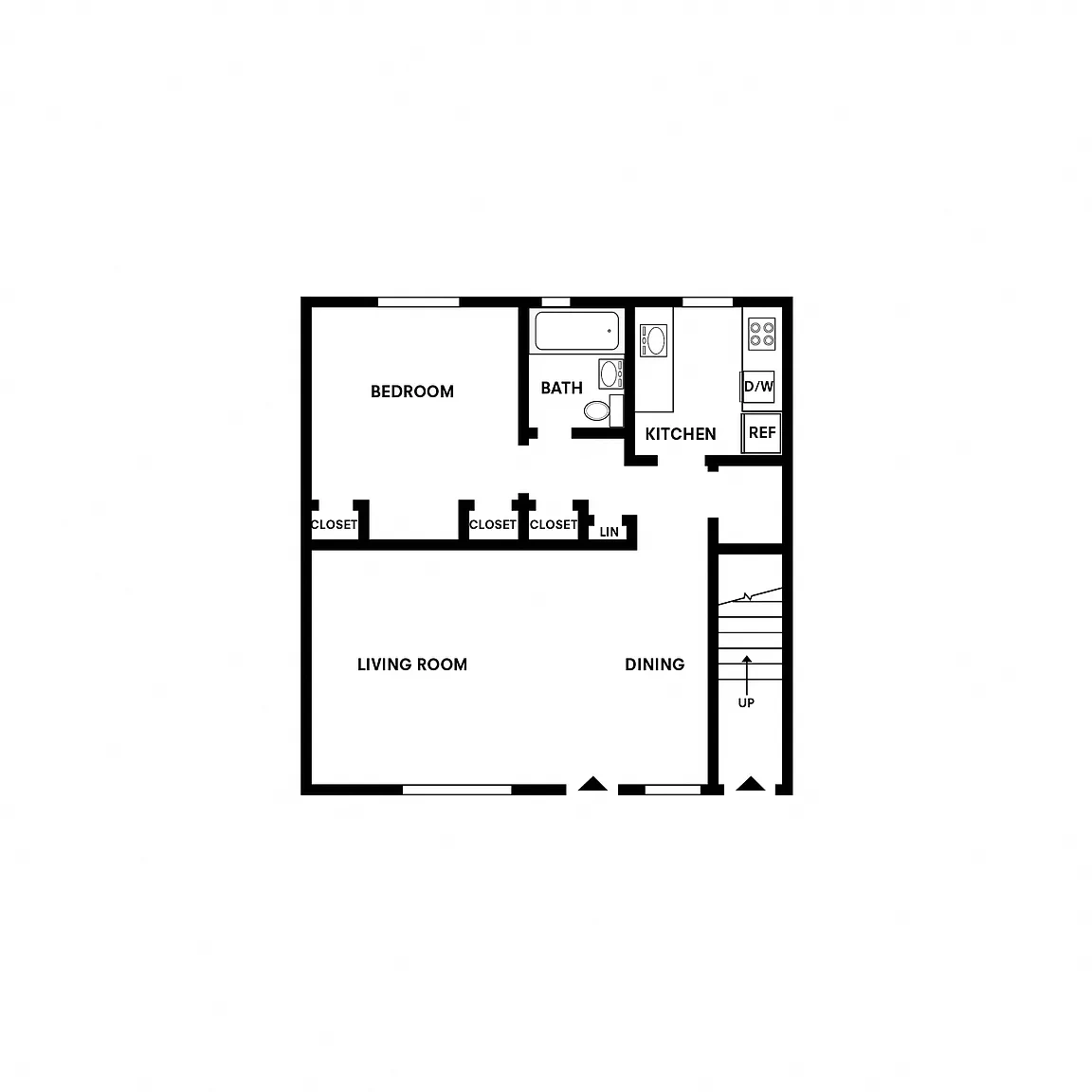 Elmwood Village Apartments and Townhomes – Floor plan