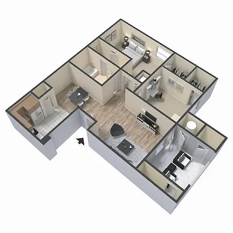 The Monroe Apartment Homes – Floor plan