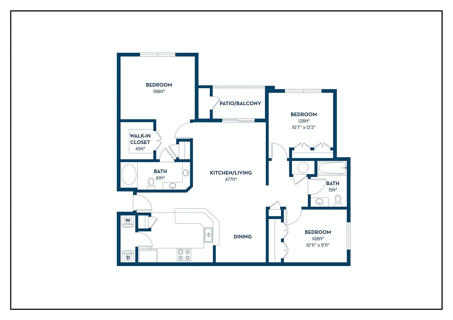 Oxmoor Apartments – Floor plan