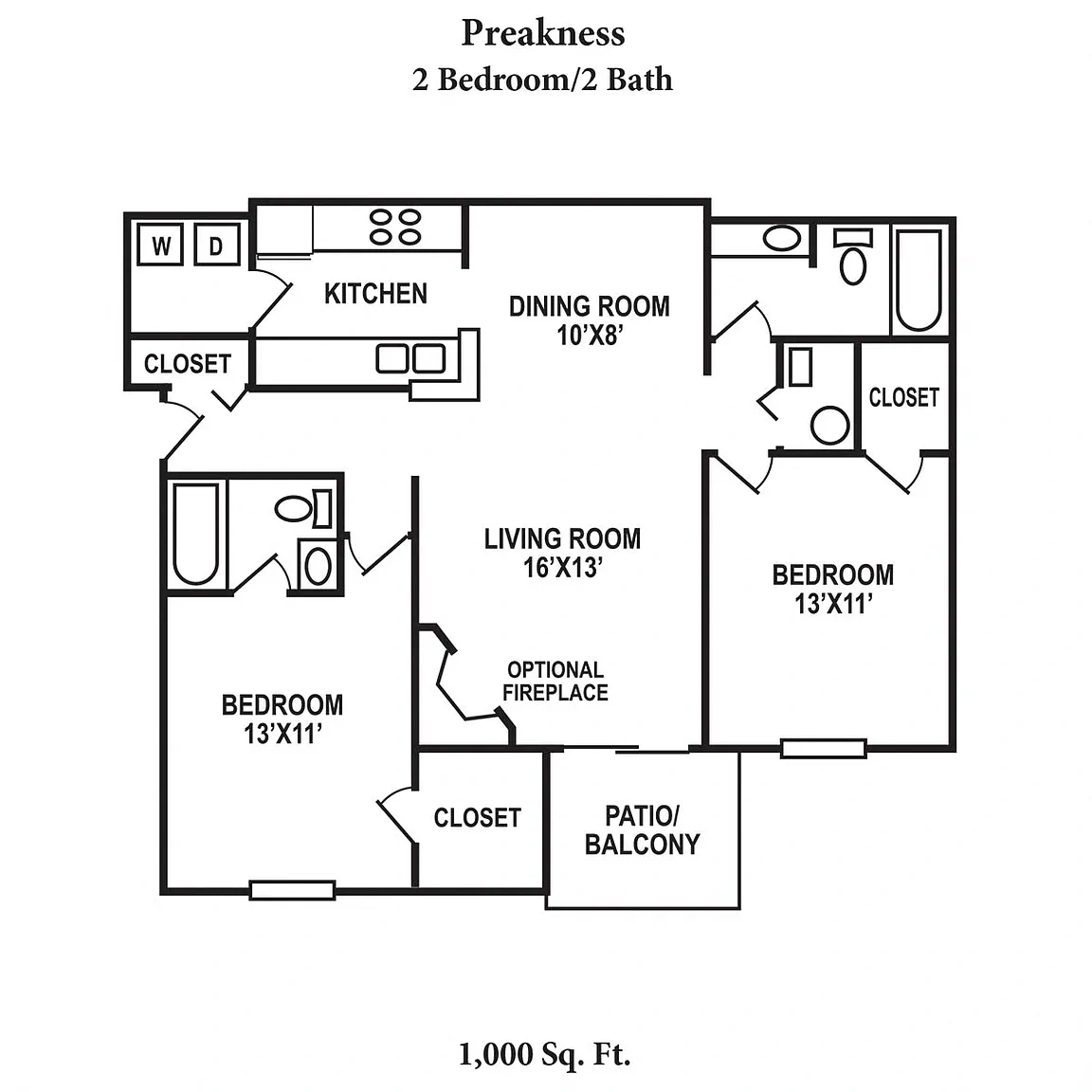 Steeplechase Apartments – Floor plan