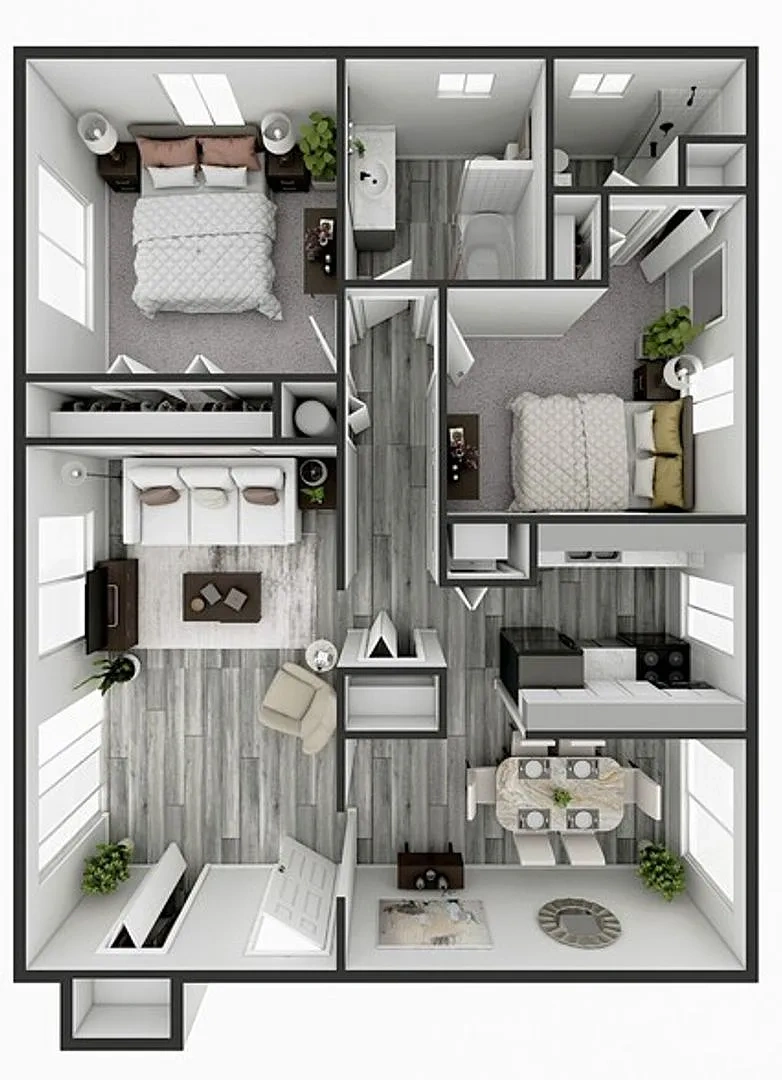Northcrest Garden Apartments – Floor plan