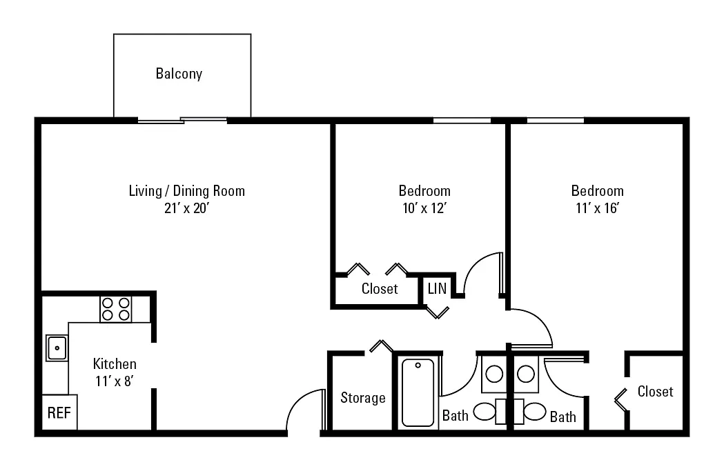 Maiden Bridge and Canongate Apartment Homes – Floor plan
