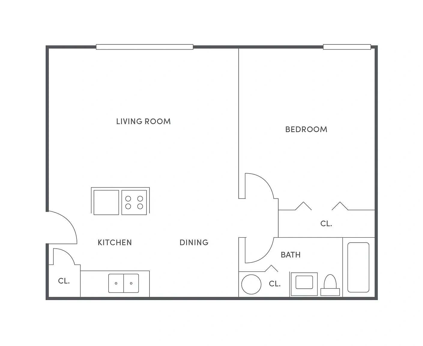 Tamarack Creek – 1 BR, 1 BA- Upgrade
