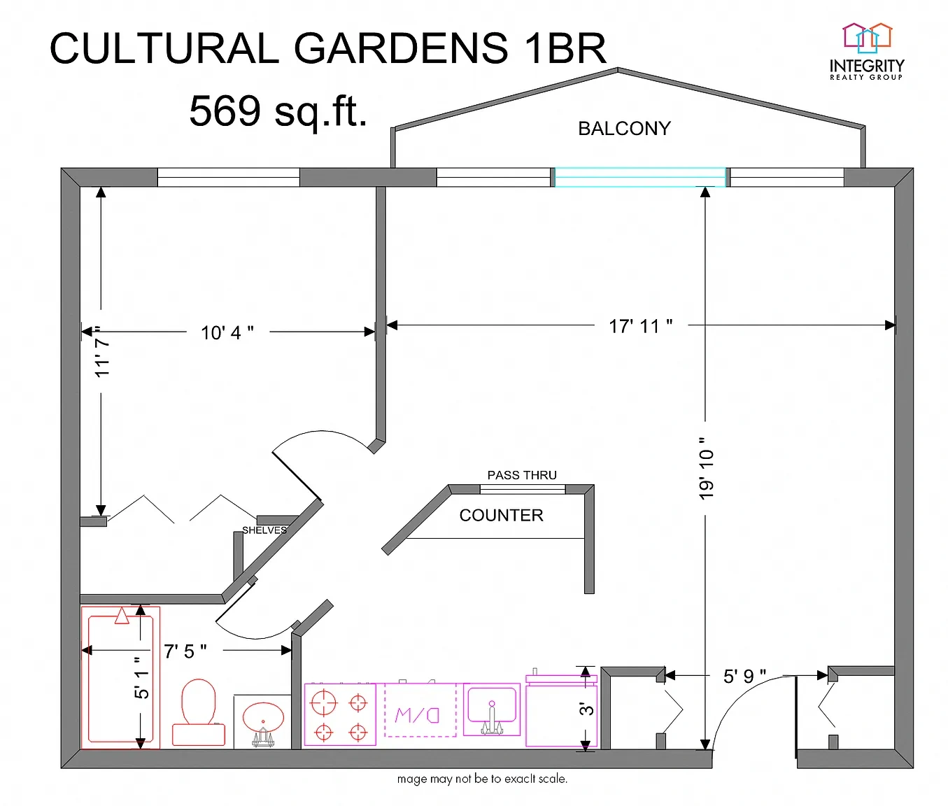 Cultural Gardens Apartments – 1Bed 1Bath Apartment