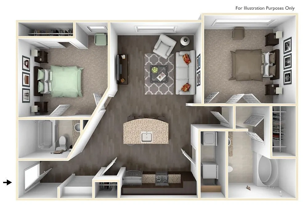 The Vue at Creve Coeur Apartments – Floor plan