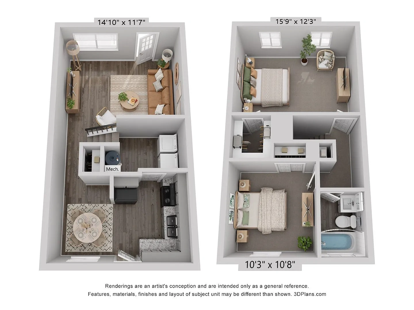 Townhomes at Bexley Creek – Floor plan