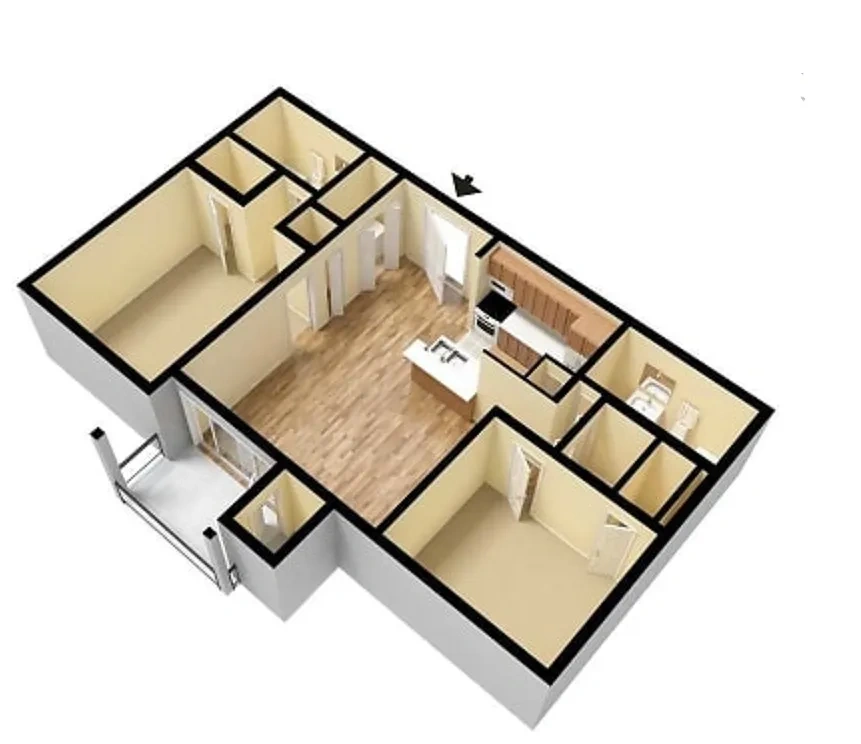 Windwood Oaks Apartments – Floor plan