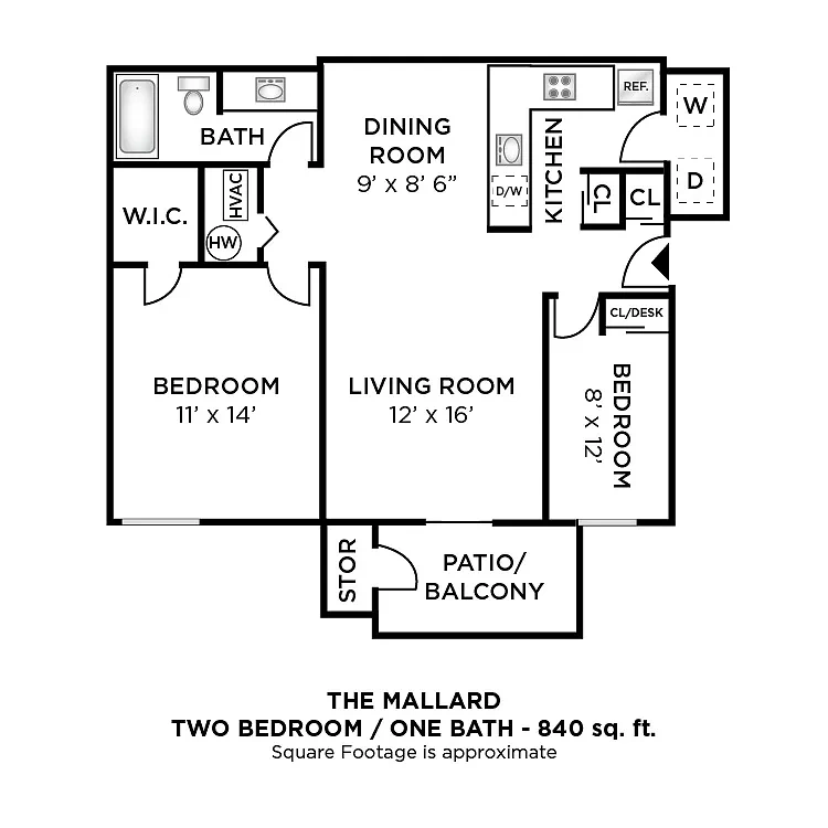 Hidden Lakes Apartment Homes – Floor plan