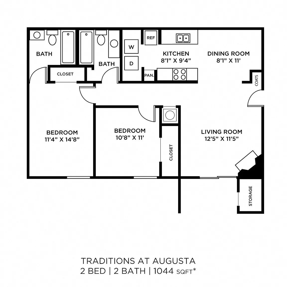 Traditions at Augusta Apartment Homes – Floor plan