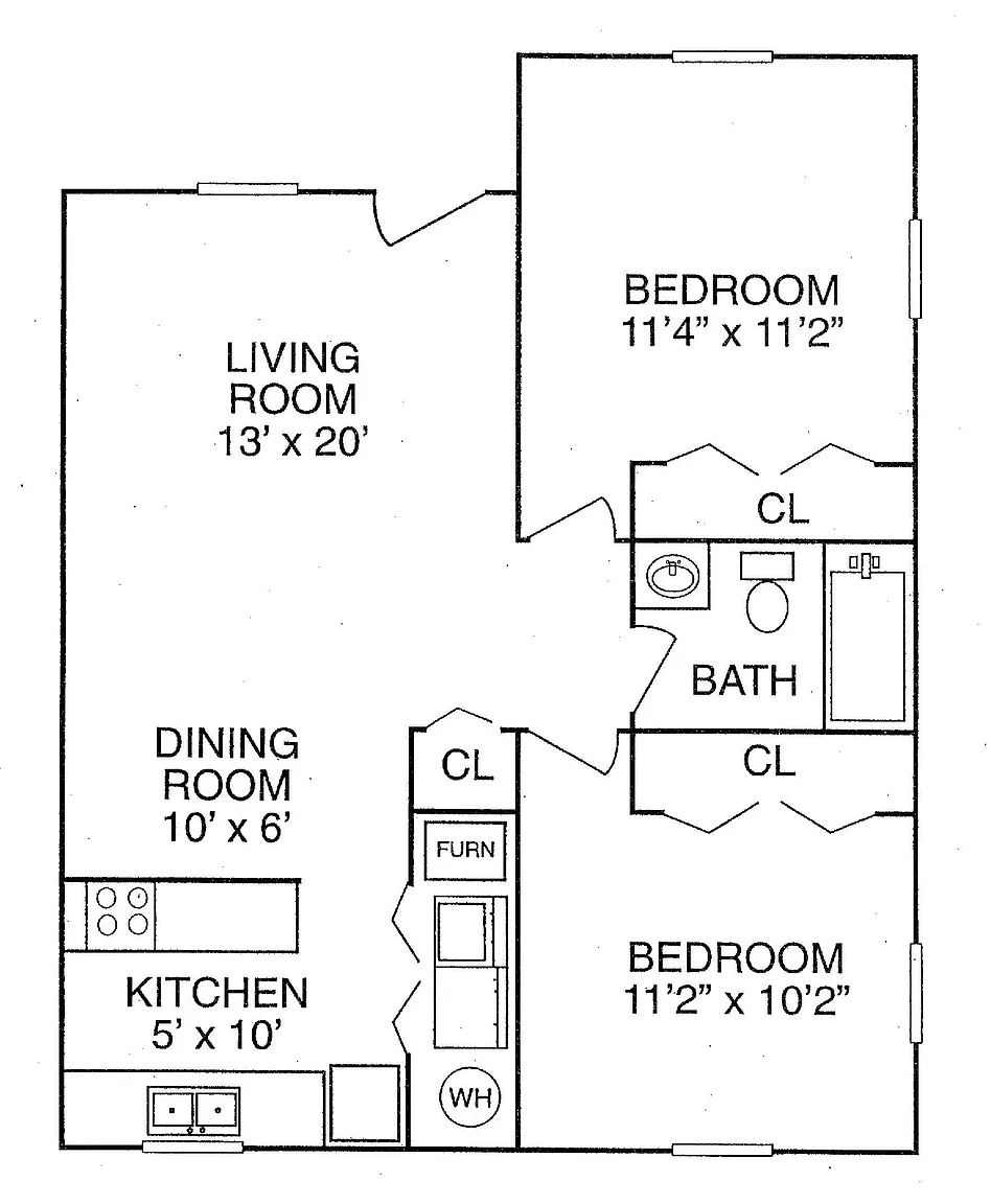 Beacon Place Apartments – 2 Bed 1 Bath! Cottage