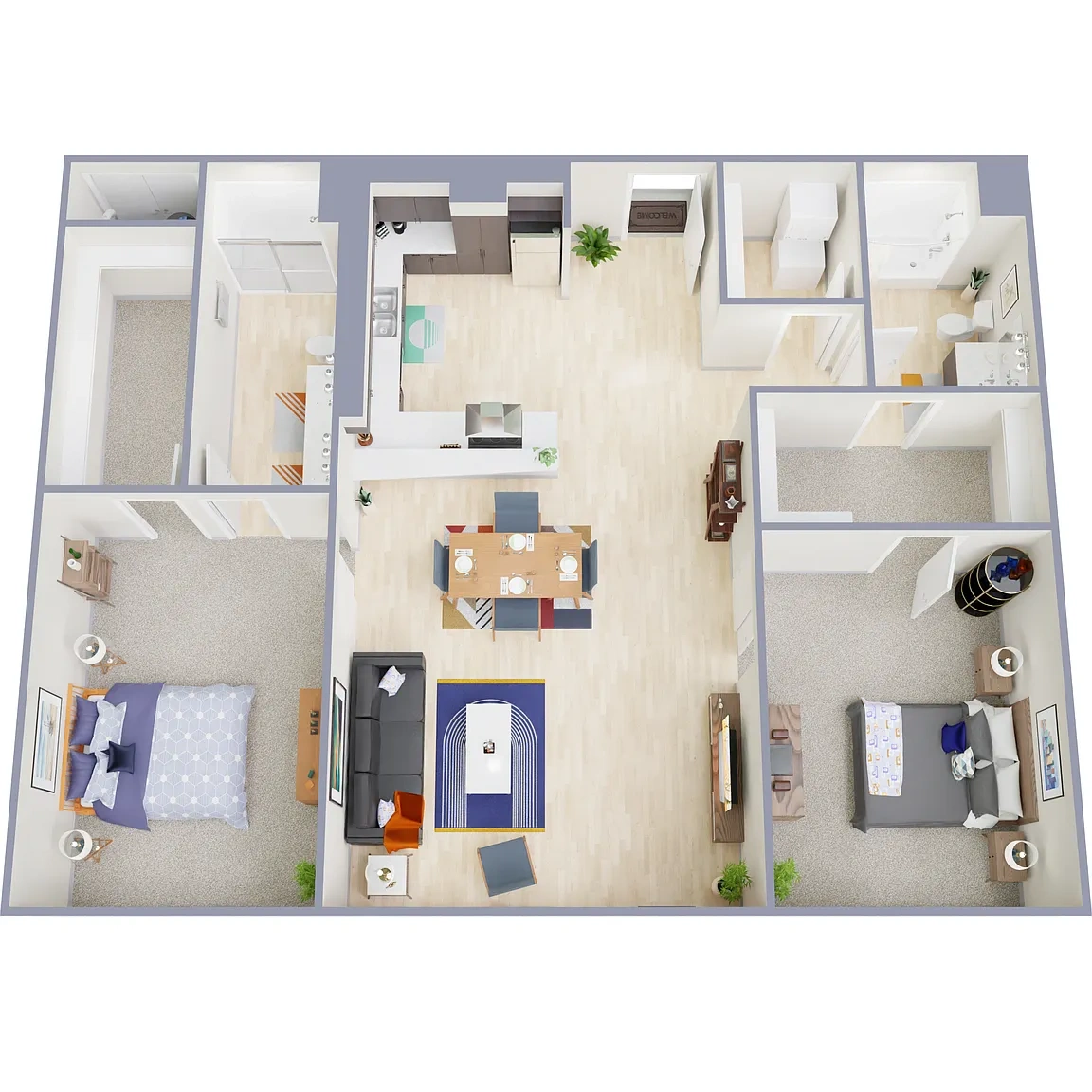 Crocker Park Living – The Ovation 2 Bedroom 2 Bath