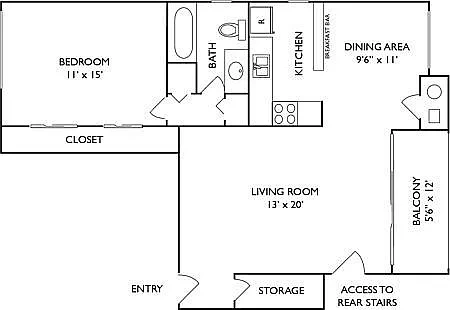 Hillside Apartments – Floor plan