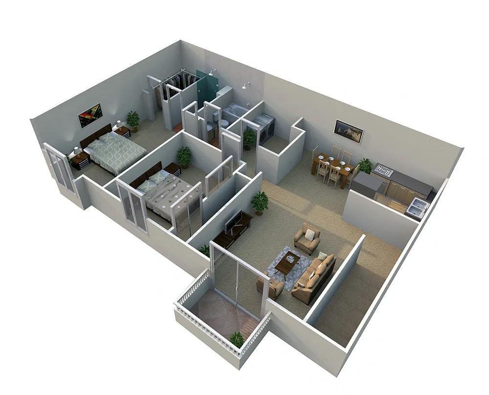 Pilgrim Village - Canton, MI – Floor plan