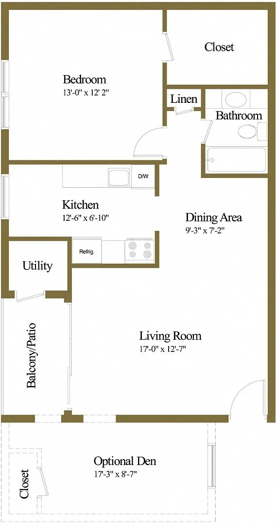 Village of Pine Run Apartments & Townhomes* – Floor plan